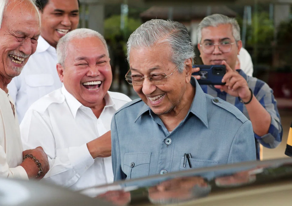Former Malaysian Prime Minister Mahathir Mohamad at a press conference in Putrajaya on Oct 11. The 97-year-old said he will defend his Langkawi seat at the upcoming general election, widely expected to take place in November.