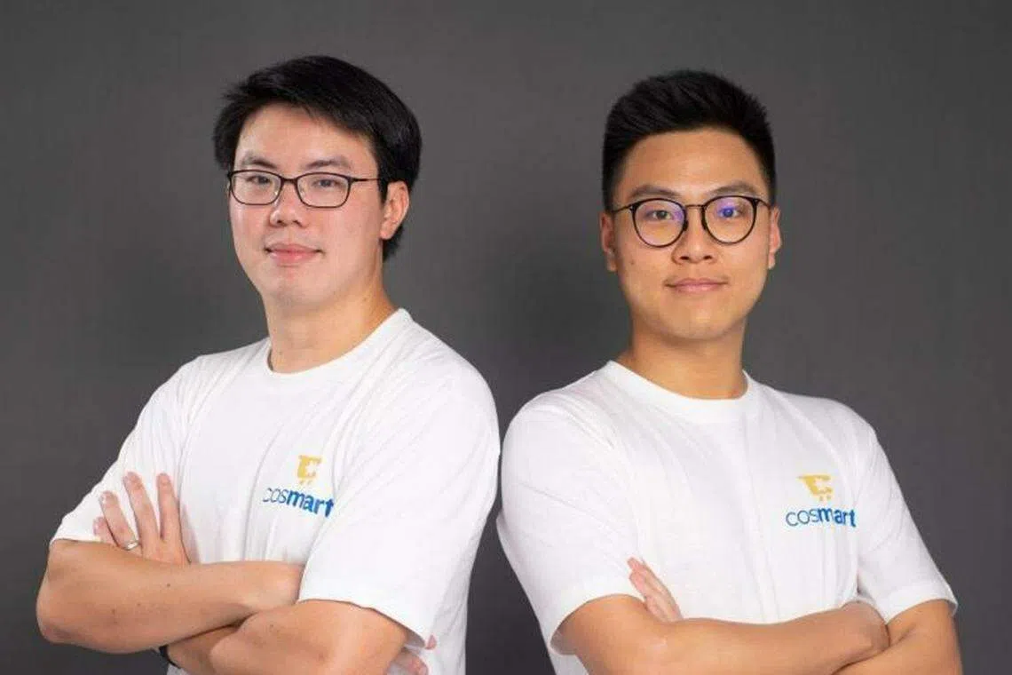 Cosmart was founded by Alvin Kumarga (left) and Robert Tan (right) in the second quarter of 2022. 