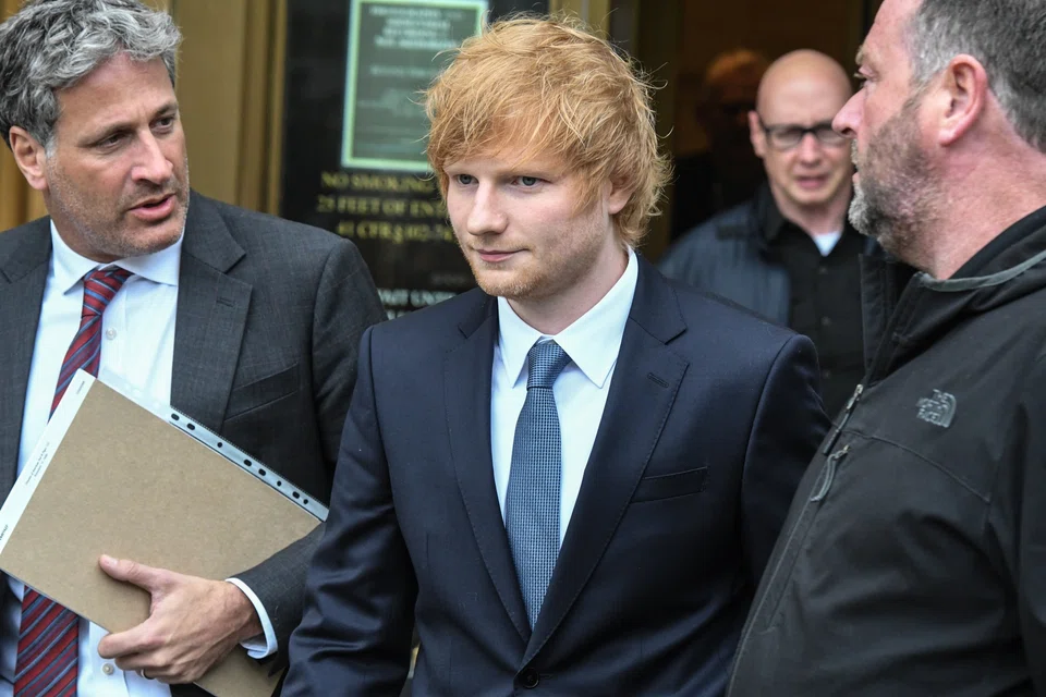 Sheeran testified that he wrote 'Thinking Out Loud' in a session with Wadge in his home in February 2014.