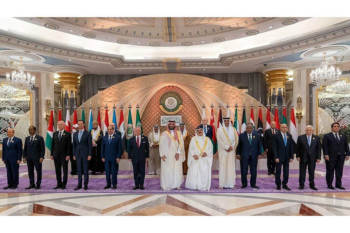Syria’s readmission to the Arab League is a strong signal that President Assad’s (4th from far left) isolation of more than a decade is ending.