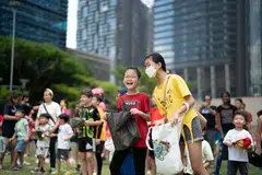 Participants of TMCC at the carnival. The event has raised over S$3.5 million in support of the mental health cause since the fundraiser started in 2012.