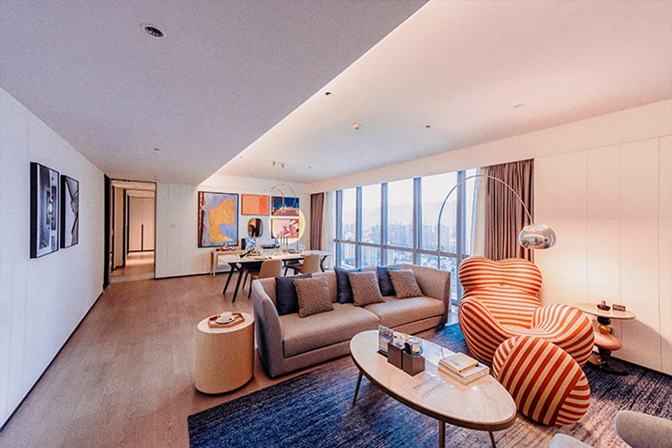 Ascott will be enhancing its room mix, launching themed suites and offering local experiences. This is a themed room at Ascott Raffles City Chongqing in China.  