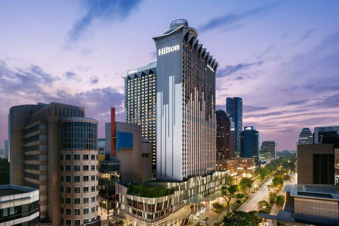 OUE Reit's manager attributed the higher revenue and net property income to the strong operational performance of its Singaproe portfolio, which includes Hilton Singapore Orchard. 