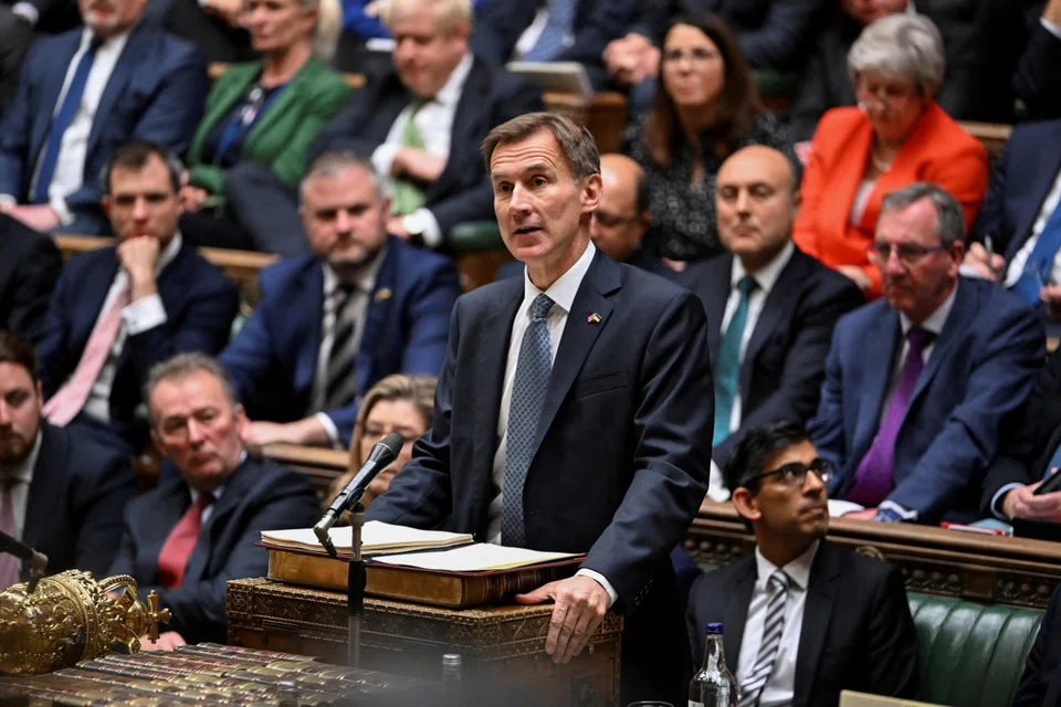 British finance minister Jeremy Hunt  – who is due to make a budget speech to parliament at around 1230 GMT – has dismissed calls from other lawmakers in the ruling Conservative Party for big tax cuts now to boost their fortunes before an election expected in 2024.