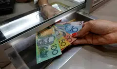 The Australian dollar eased 0.3 per cent to US$0.6943, having topped out around US$0.6995 for two sessions in a row.