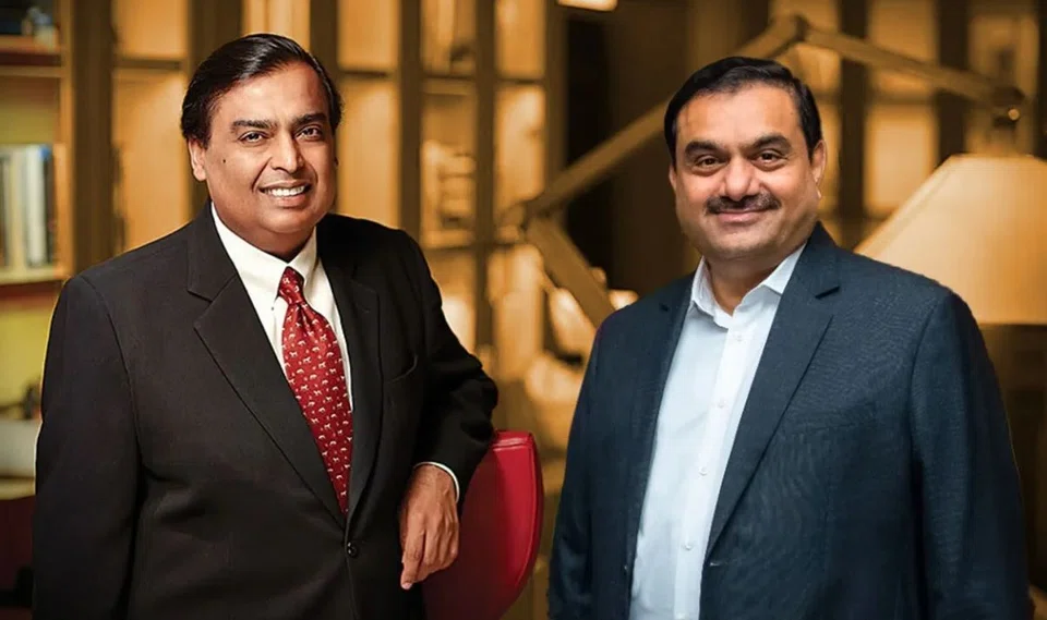 Indian billionaires Mukesh Ambani (left) and Gautam Adani (right). Adani has seen his net worth surge more than anyone else in the world this year – to US$115 billion, based on data from the Bloomberg Billionaires Index.