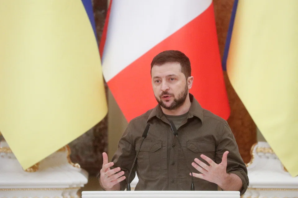 Ukrainian President Volodymyr Zelensky said his government needs US$7 billion a month to keep its economy afloat.