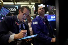 The Dow Jones Industrial Average falls 85.81 points, or 0.23 per cent, at the open to 37,629.23. 