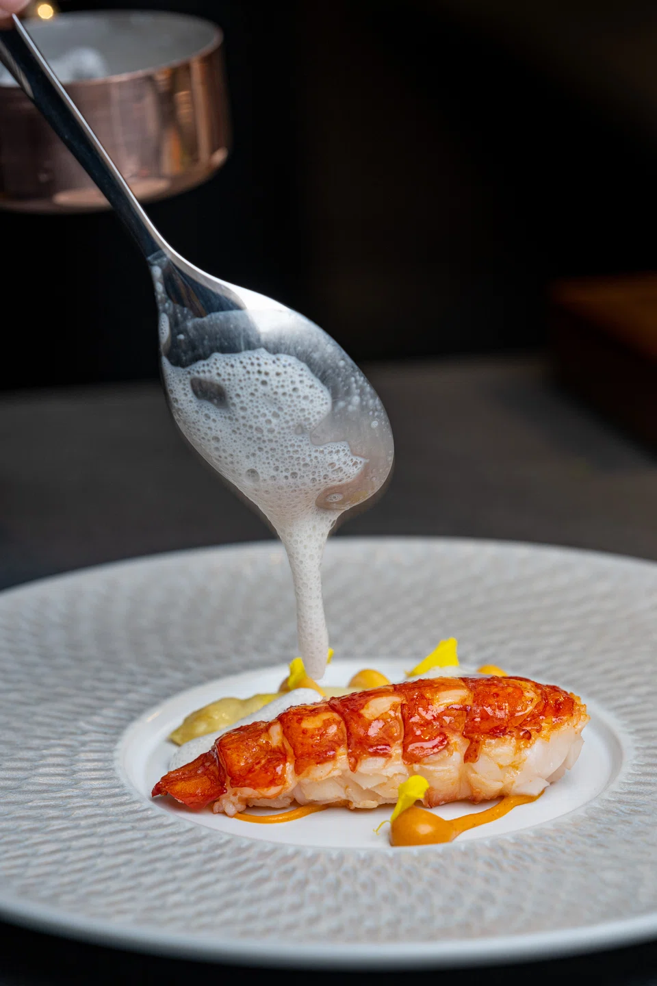 Marron dish at Poise