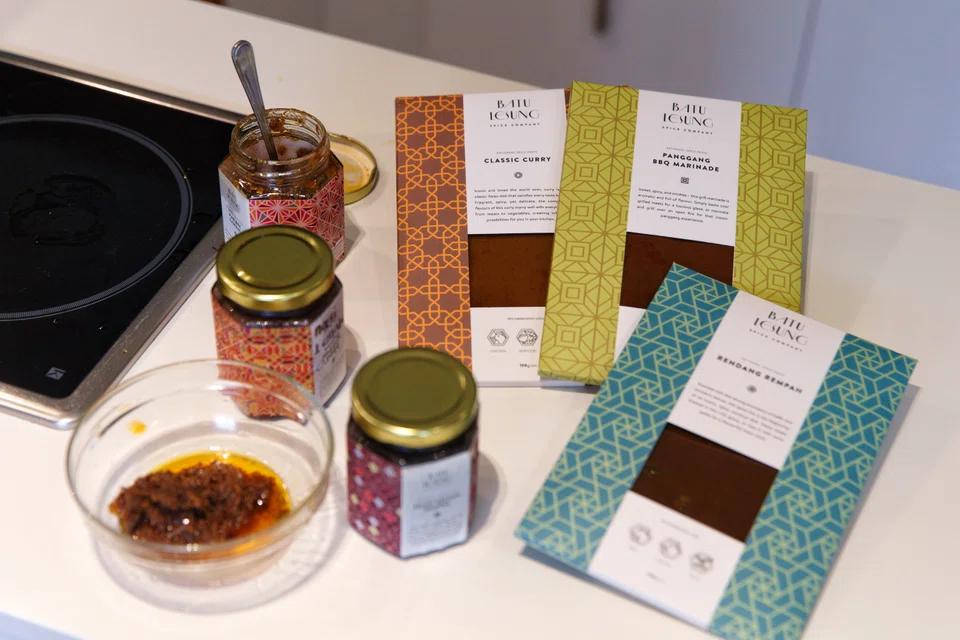 Batu Lesung’s spice pastes retail from S$10 onwards for a 150g pack.