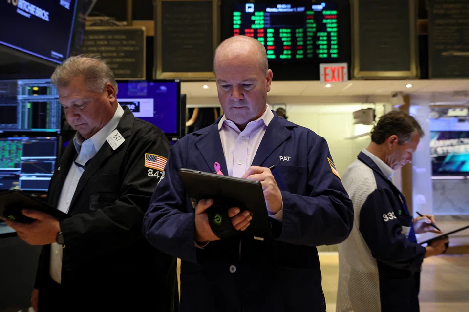 The Dow Jones Industrial Average fell 156.36 points, or 0.47 per cent, at the open to 33,004.47.