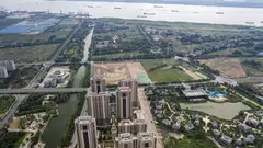 Banks are reluctant to extend fresh credit to struggling real estate firms due to worries about the impact on their asset quality.