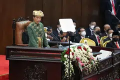 President Jokowi proposed a budget of 3,041.7 trillion rupiah (US$206 billion) for next year, with a deficit of 2.85 per cent of gross domestic product (GDP), the smallest budget gap since 2019.