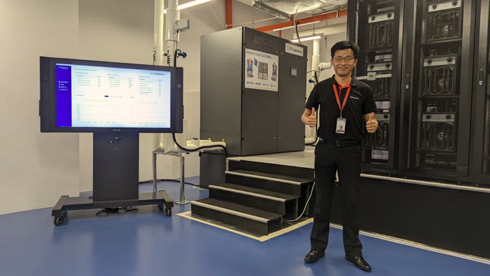 Li Fuyun, head of sustainable cooling for urban solutions in ST Engineering, said the new cooling system would be able to reduce 7 per cent of urban heat island effect for tropical climates. 