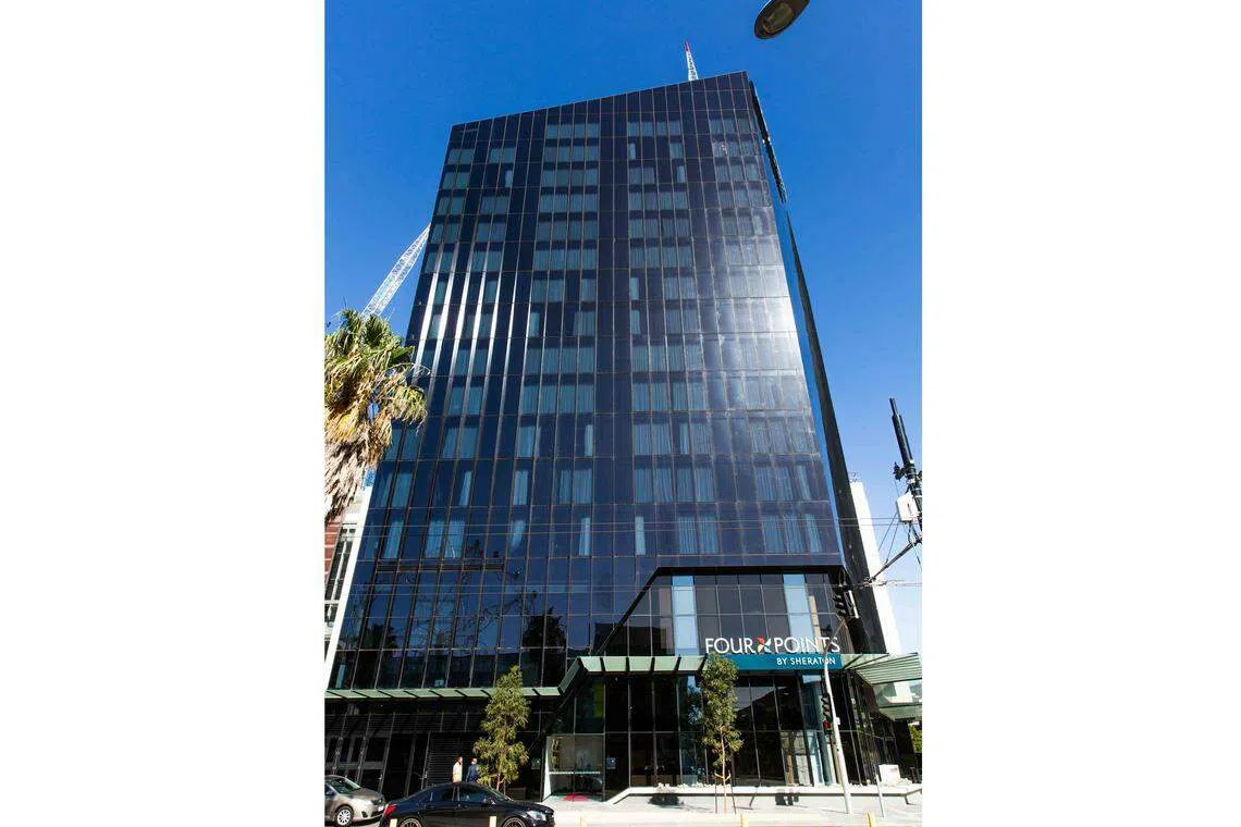 The 273-key hotel is located at the edge of Victoria Harbour, with views of the Melbourne central business district.