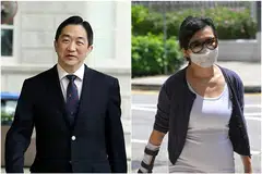 John Soh Chee Wen (left) and his ex-girlfriend Quah Su-Ling were convicted of all 10 market manipulation charges brought against them. 