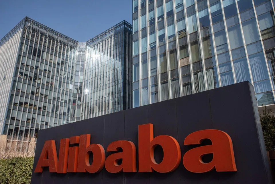 Signage at the Alibaba Group Holding Ltd. offices in Beijing, China, on Tuesday, Jan. 17, 2023. Meme-stock investor Ryan Cohen has taken a stake in Alibaba and is pushing the e-commerce leader to buy back more of its shares, in a rare case of activism targeting a prominent Chinese firm.  Source: Bloomberg