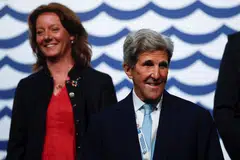 Safeguarding the world’s oceans will be fundamental to tackling global warming, US climate envoy John Kerry told AFP on Tuesday.