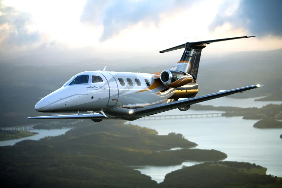 The Embraer Phenon 100 private jet.  The planemaker expects deliveries of such executive jets to rise by 27.5 per cent to between 120 and 130 this year. 