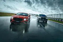 The Continental GT Speed coupe (L) can reach a scintillating 335 km/h. The Bentayga Speed (R), an enormous Sport Utility Vehicle, doesn’t lag far behind despite its hefty 2.5-tonne kerb weight, with a top speed of 306 km/h.