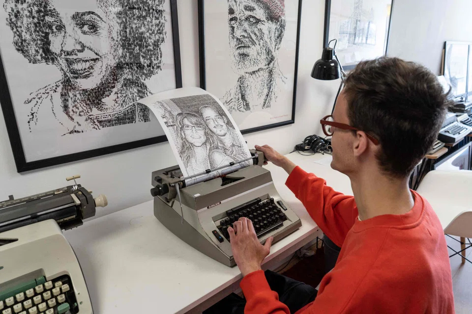 James Cook began producing typewriter art in 2014 when he was in college studying art and came across an artist from the 1920s who produced similar work. 