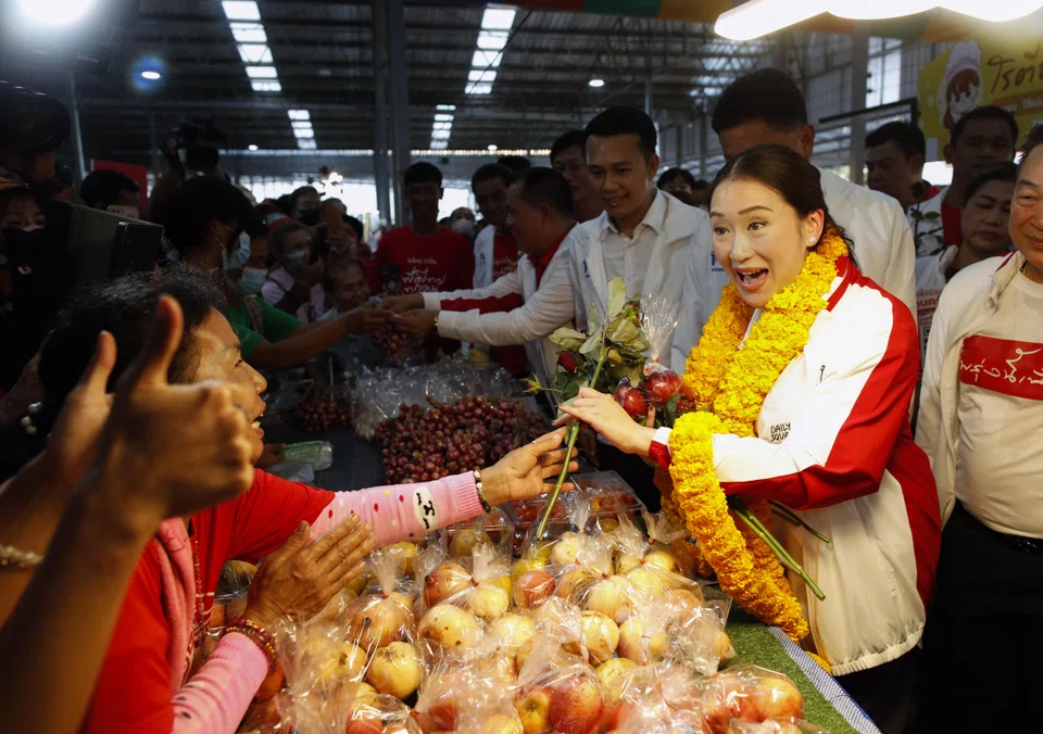 Though yet to be named as Pheu Thai’s prime ministerial candidate, Paetongtarn Shinawatra (above) is far ahead in opinion polls for premier.