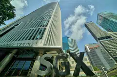 On the Singapore Exchange, gainers match losers at 53 each.
