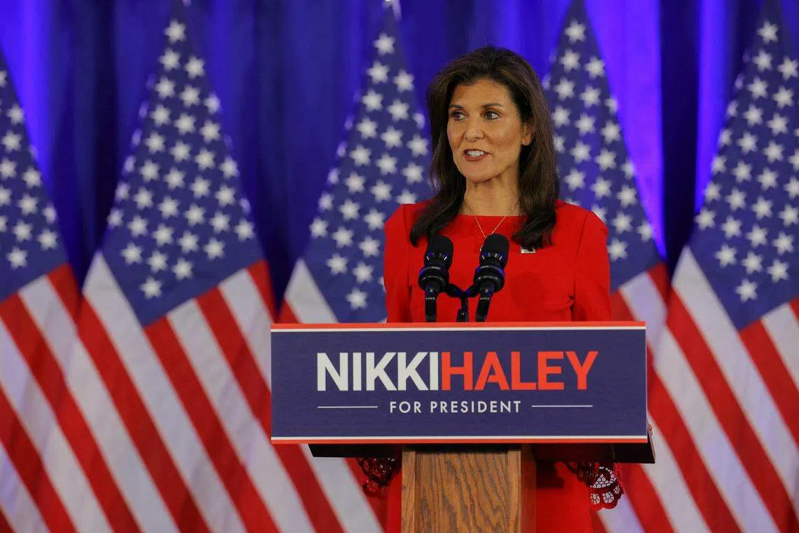 “The time has now come to suspend my campaign. I have no regrets.” Nikki Haley says.
