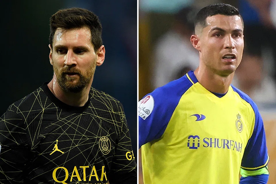 Saudi Arabia aims to bring Argentinian maestro Lionel Messi (left) to the kingdom, where Portuguese football icon Cristiano Ronaldo currently plays for Al-Nassr.