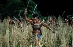 Viola Davis in the film, The Woman King.  