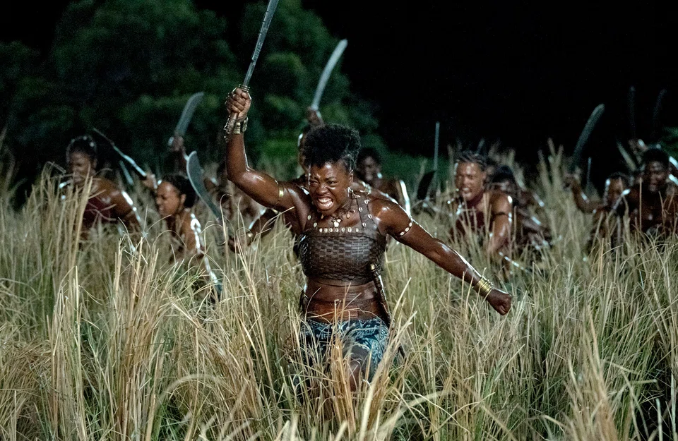 Viola Davis in the film, The Woman King.  