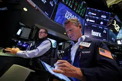 The Dow Jones Industrial Average rises 6.68 points, or 0.02 per cent, at the open to 35,465.97.