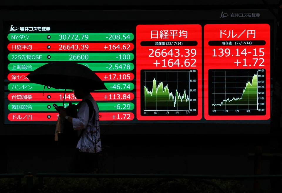 The benchmark Nikkei 225 index was down 0.89 per cent, or 231.30 points, at 25,705.91 in early trade on Monday.