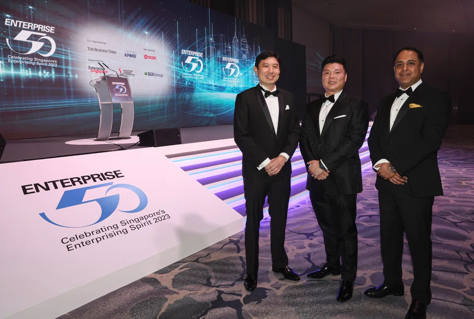 From left: Sean Chua, managing director of PS Energy Group; Calvin Poon, director of Unigold International; and Karan Narula, managing director of Mercantile Pacific Asia.