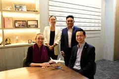 (From left): Nandina REM CEO Karina Cady; CCO Allison Nam; COO Dazril Phua; Dr. Jonathan Low, Coordinating Director (R&D) Advanced Remanufacturing and Technology Centre, A*Star.