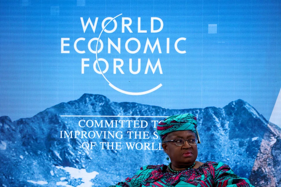 WTO chief Ngozi Okonjo-Iweala on Wednesday urged countries not to block or restrict exports of basic foodstuffs.