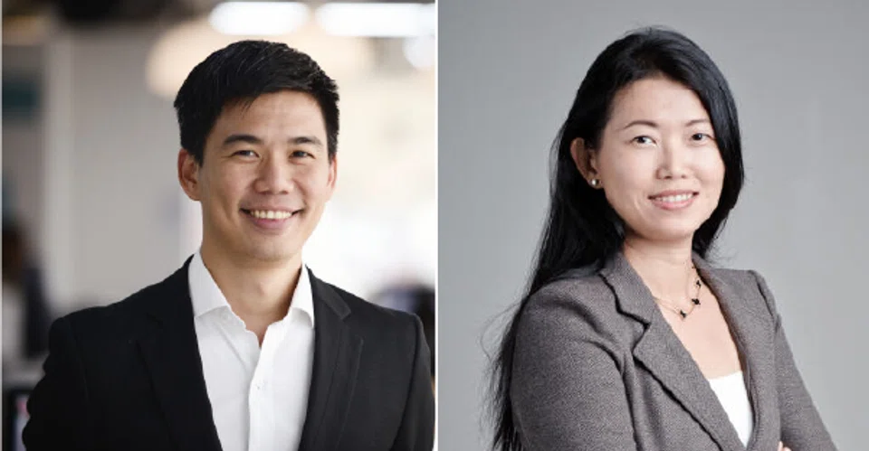 Angel investor JJ Chai (left) is on track to do a dozen investments this year; AngelCentral's Huang Shao-Ning sees more investors "coming out from the cave". 