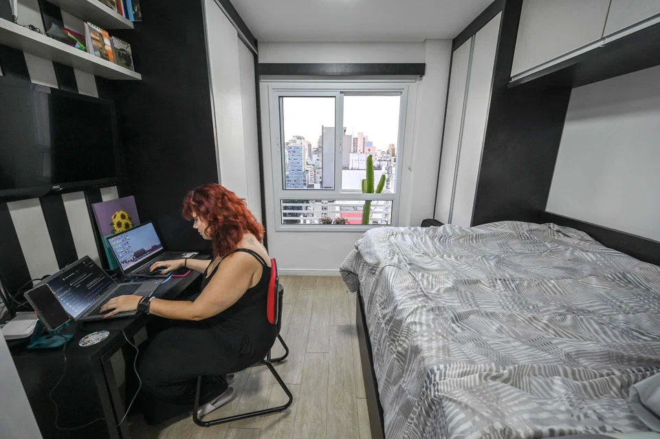 Maia’s space on the 16th floor that serves as her home and occasional office is an example of a growing trend of apartments the size of hotel rooms.