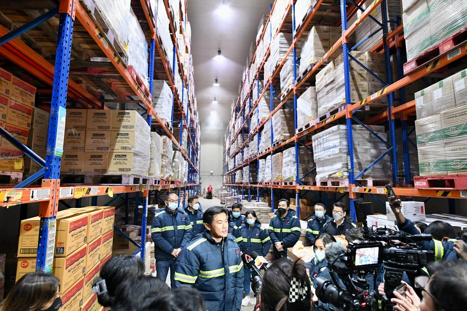 During a visit to NTUC's Fresh Food Distribution Centre in May, then Minister of State for Sustainability and the Environment Desmond Tan had assured Singaporeans that there are enough meat supplies here and that there is no need to panic buy ahead of Malaysia's export ban of fresh chicken. Prime Minister Lee Hsien Loong said Singapore had begun building up food stockpiles since Covid-19 began