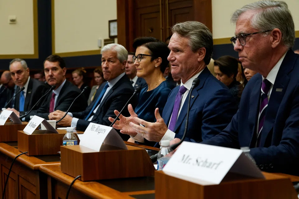Bank of America Chairman and CEO Brian Moynihan testifies during a US House Financial Services Committee hearing on Capitol Hill in Washington, Sept 21, 2022. 