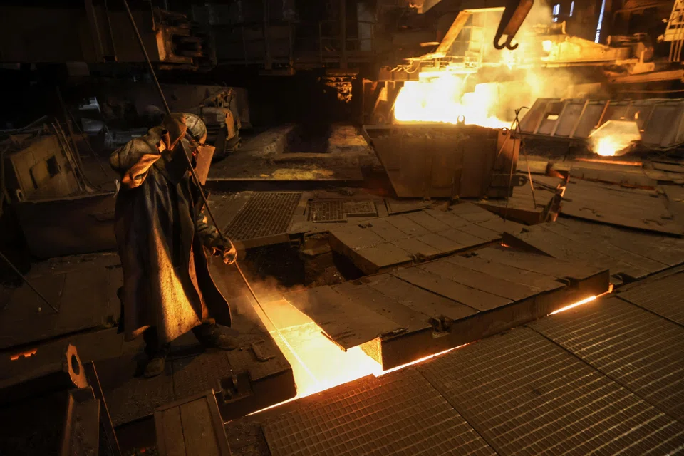 A steel production facility in Ukraine. Evy Hambro, global head of thematic and sector investing at BlackRock, says there is a growing focus on reducing carbon emissions in metals production.