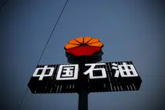 FILE PHOTO: PetroChina's logo is seen at a petrol station in Beijing, China, March 21, 2016.  REUTERS/Kim Kyung-Hoon/File Photo  GLOBAL BUSINESS WEEK AHEAD