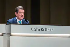 “I think Credit Suisse is culturally challenged in the investment bank so we have to be very careful about – I use the term culture filter – who we bring in,” UBS Chairman Colm Kelleher says.