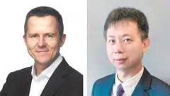 Tokamak Energy's CEO Warrick Matthews (left) and Dr Victor Nian of the Centre for Strategic Energy and Resources see room for Singapore to play an active role in nuclear fusion research.