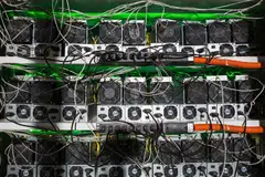 Miners use specialised computing facilities to secure the Bitcoin network by validating transaction data on the blockchain and earning rewards in the form of the token. 