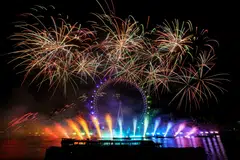The British celebration, which London’s mayor had branded the biggest in Europe, also referenced Queen Elizabeth II, who died in September, the red and white of England’s football team, and the rainbow colours of the LGBTQ Pride event, which had its 50-year anniversary in 2022.