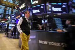 The Dow Jones Industrial Average falls 79.26 points, or 0.21 per cent, at the open to 37,281.86.