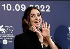 Cuban-born Spanish actress Ana de Armas at the 79th annual Venice International Film Festival on Sep 8 2022. “I truly believe that she was very close to us. She was with us,” she said referring to her role as Marilyn Monroe.