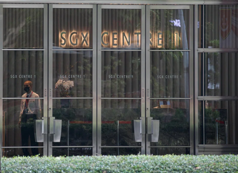 The Straits Times Index has dropped 0.5 per cent to 3,196.75 on Thursday.