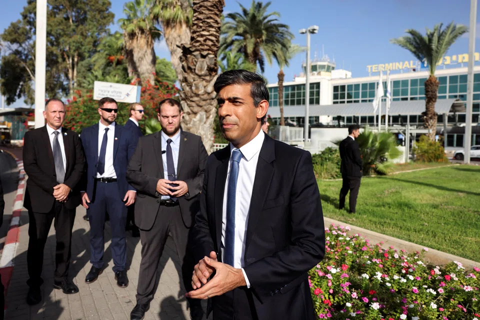 British Prime Minister Rishi Sunak landed in Tel Aviv hours after Biden left, carrying similar messages of support and condolence for Israelis.